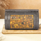 Bohemian Papillon Metal Clutch | Grey - ArtFlyck