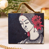 Dulhan Suede Evening Clutch - ArtFlyck