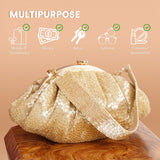 Golden Cutdana Batua Bag - ArtFlyck