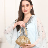 Golden Cutdana Batua Bag - ArtFlyck