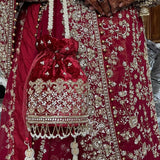 Gulab Red Potli | Made to Order - ArtFlyck