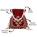 Leela Potli | Maroon - ArtFlyck