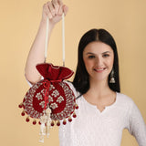 Leela Potli | Maroon - ArtFlyck