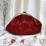 Maroon Cutdana Batua Bag - ArtFlyck
