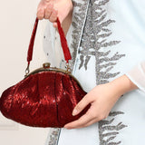 Maroon Cutdana Batua Bag - ArtFlyck
