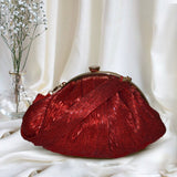Maroon Cutdana Batua Bag - ArtFlyck