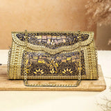 Metallic Premium Clutch | Gold Colour - ArtFlyck