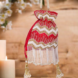 Pink Hues Embellished Potli - ArtFlyck