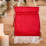 Pink Hues Embellished Potli - ArtFlyck