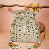 Sheesh Mahal Embellished Potli - ArtFlyck