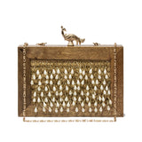 Wooden Pearl Clutch - ArtFlyck