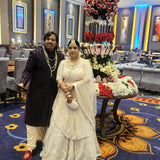 Zari & Pearl Embroidered Bridal Clutch | Off White - ArtFlyck