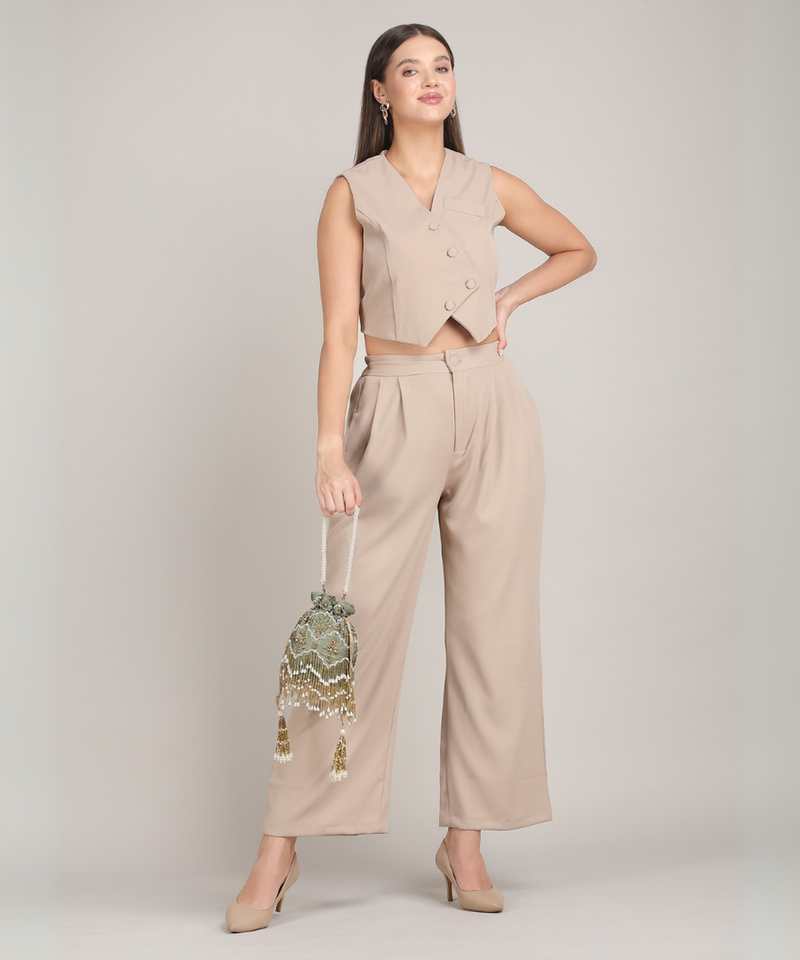 Chand Sage Green Potli | Made to Order