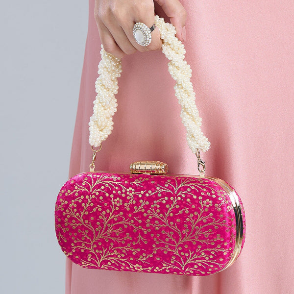 Anaya Capsule Fuchsia Clutch