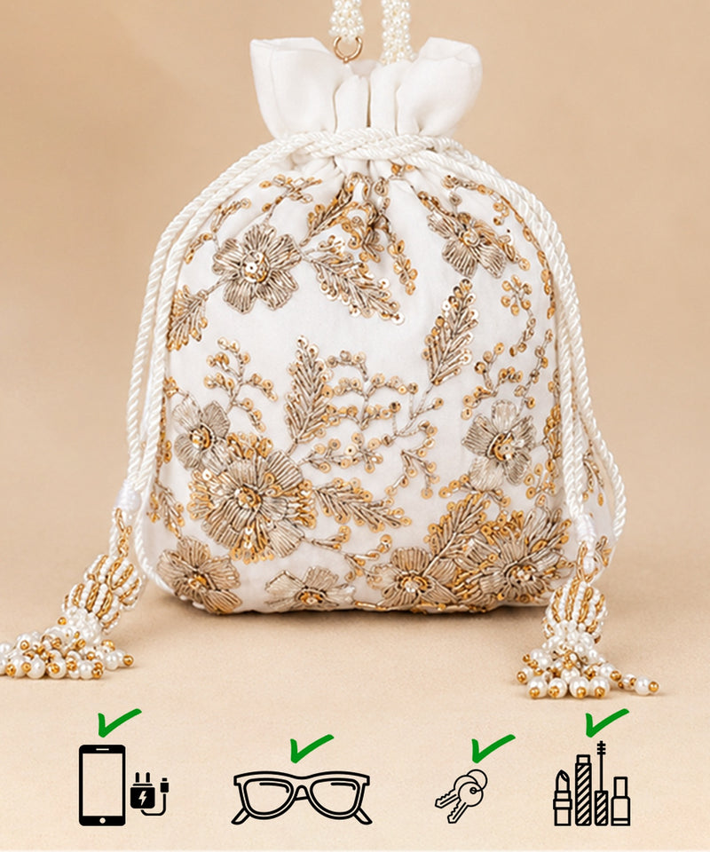 Maharani Potli | White