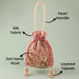 Blush Zari Potli