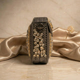 Sitara Peach Oxidized Mini Clutch
