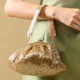 Golden Cutdana Batua Bag