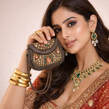 Sitara Multi Oxidized Mini Clutch