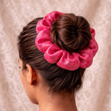 Banarasi Scrunchies | Pink
