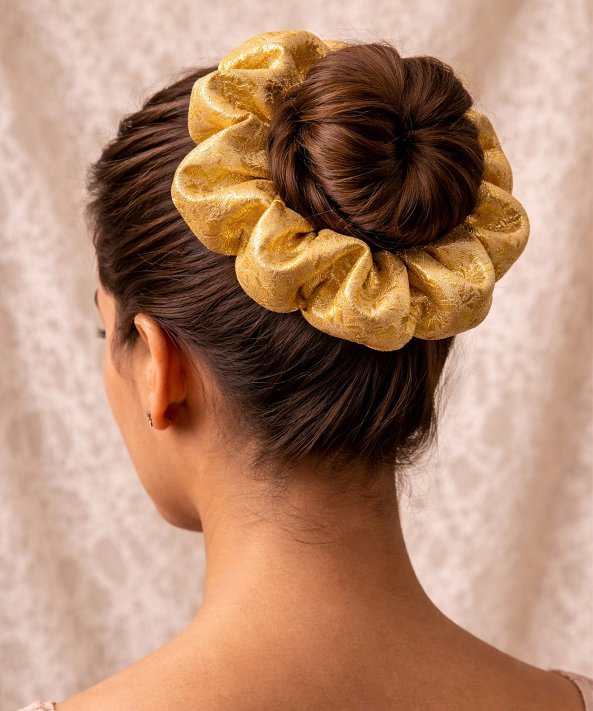 Banarasi Scrunchies | Golden