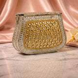 Sitara Silver Emerald Clutch