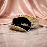 Sitara Silver Emerald Clutch