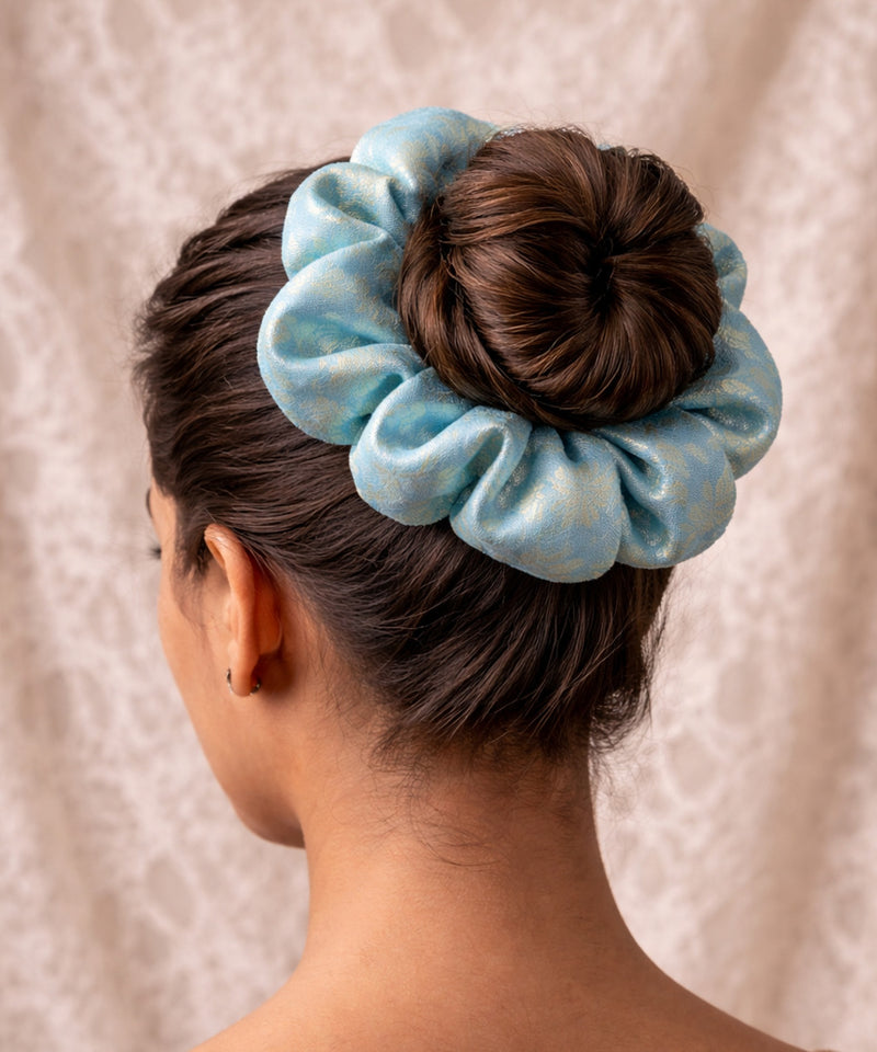 Banarasi Scrunchies | Blue
