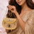 Sitara Gold Round Mini Clutch