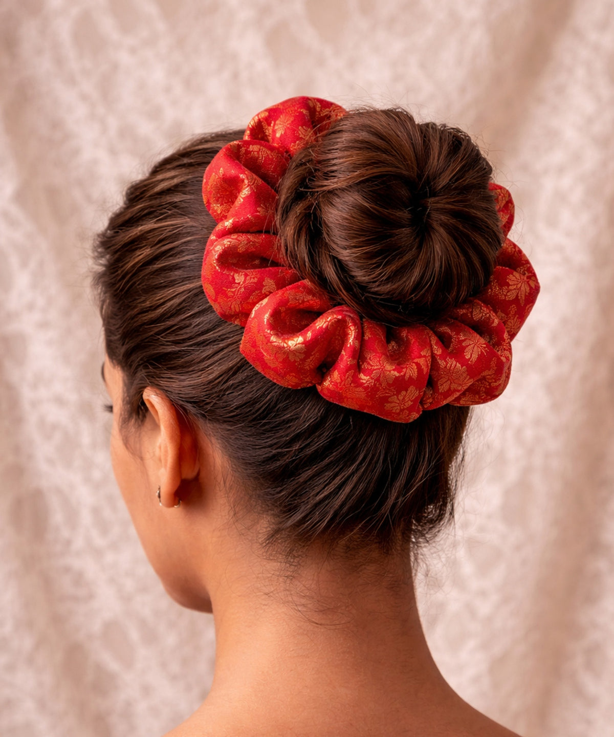 Banarasi Scrunchies | Red