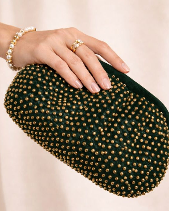 Jhankar Statement Bag | Green