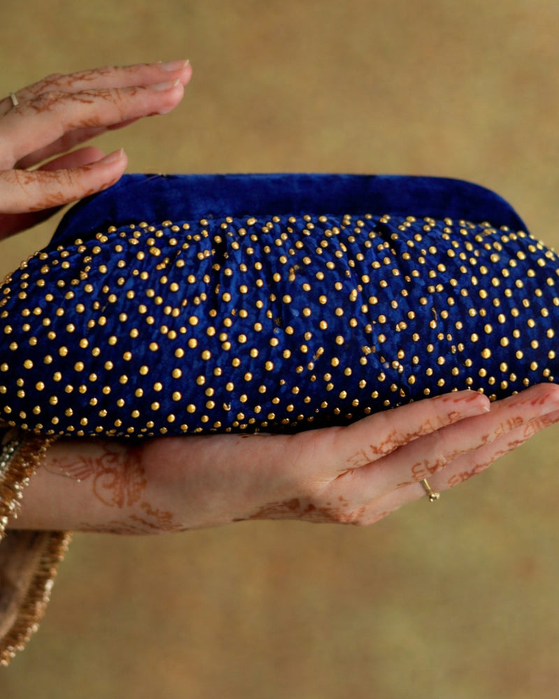 Jhankar Statement Bag | Blue