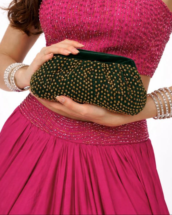 Jhankar Statement Bag | Green