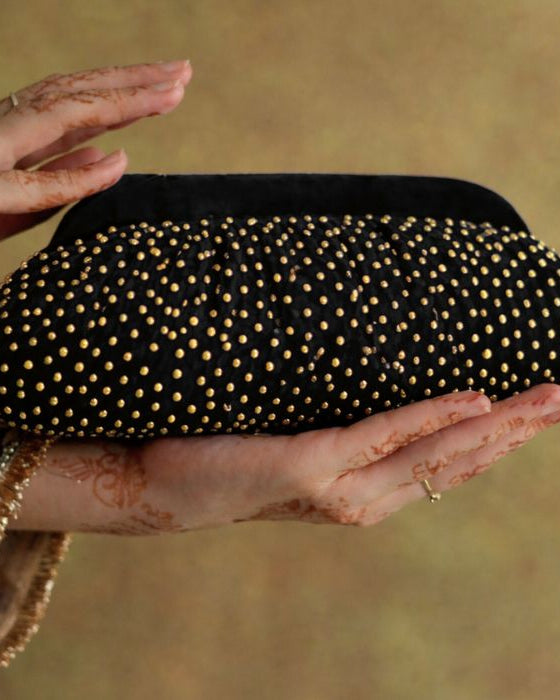 Jhankar Statement Bag | Black