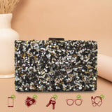 Gravel Stone Clutch | Black