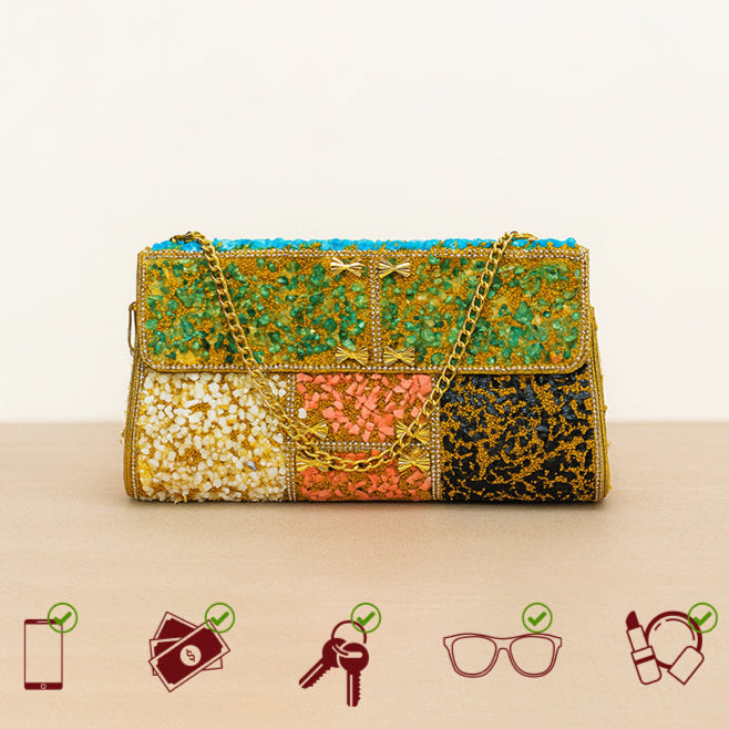 Burberry Metal Clutch | Muticolor