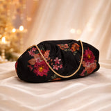 Aarzo Organza Batua | Black