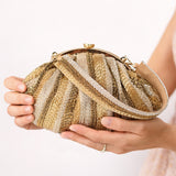 Golden-Silver Cutdana Batua