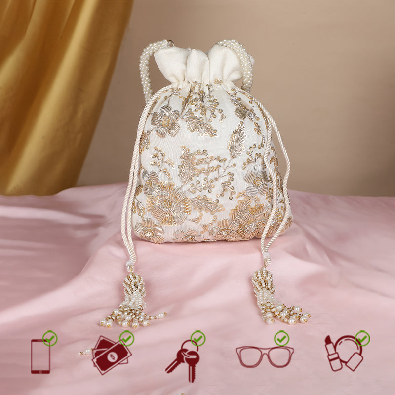 Maharani Potli | White