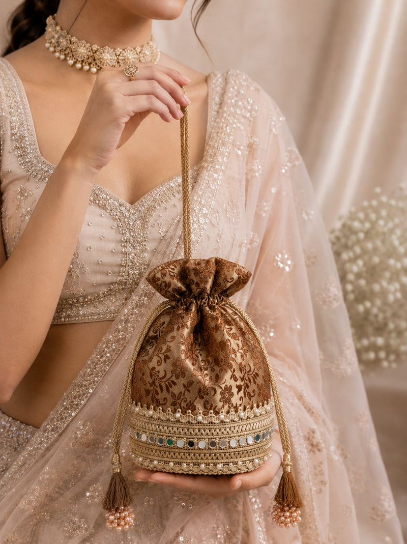 Gulnaar Brown Potli