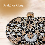 Capsule Zari Clutch | Black