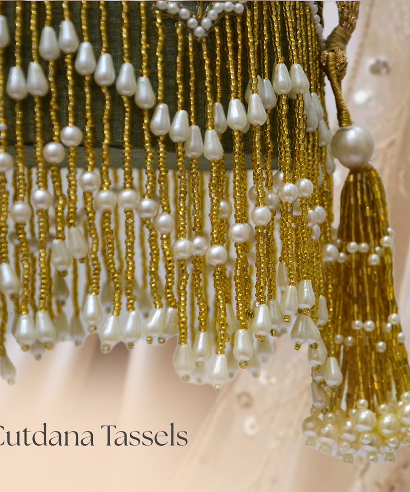 Chand Sage Green Potli | Made to Order