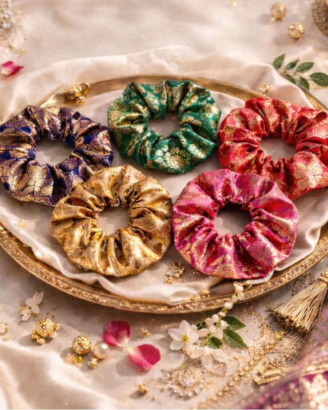Banarasi Scrunchies | Multicolor