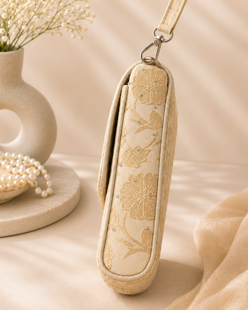 Meher Banarasi Fabric Mobile Sling