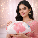 Aarzo Organza Batua| White