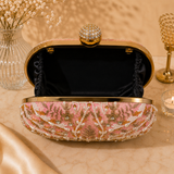 Capsule Zari Clutch | Pink