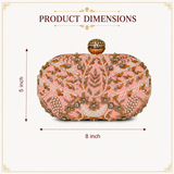 Capsule Zari Clutch | Pink