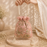 Blush Zari Potli
