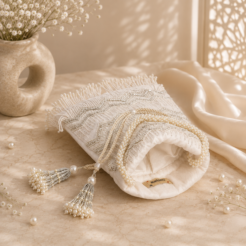 Khaab Embellished Handembroidered Potli