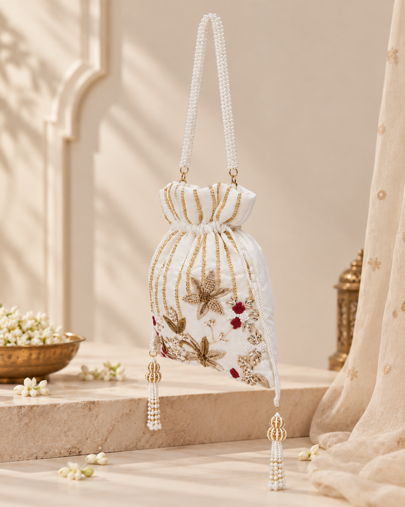 Gulaab Embellished Potli